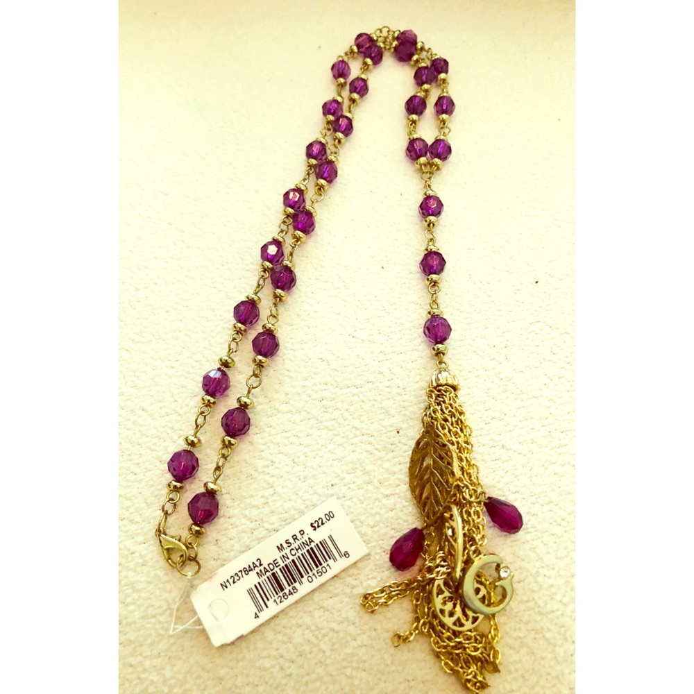 New Guess beaded necklace